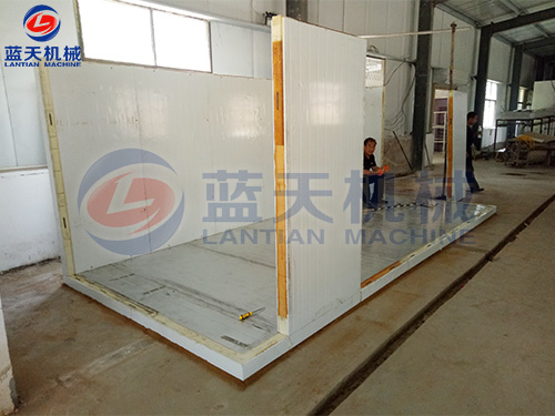 大連魚干烘干機安裝現場